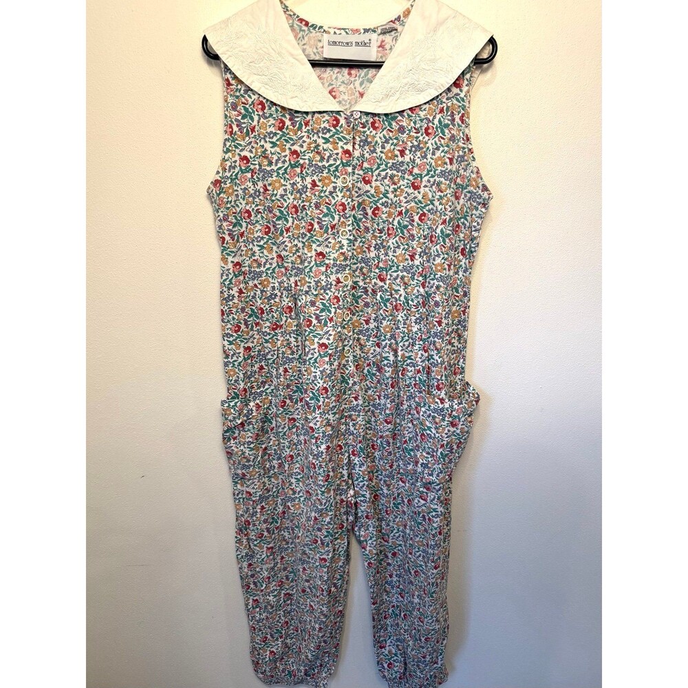 Vintage Peter Pan Collar Floral Romper